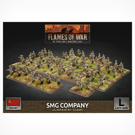 Flames of War - Soviet SMG Company (x98 Figs Plastic)