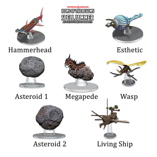 Dungeons & Dragons - Icons of the Realms - Ship Scale - Asteroid Encounters