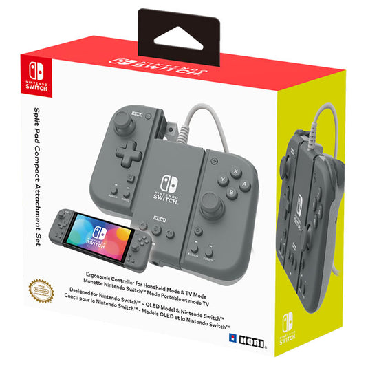 Hori - Split Pad Compact Attachment Set - Slate Grey - Nintendo Switch