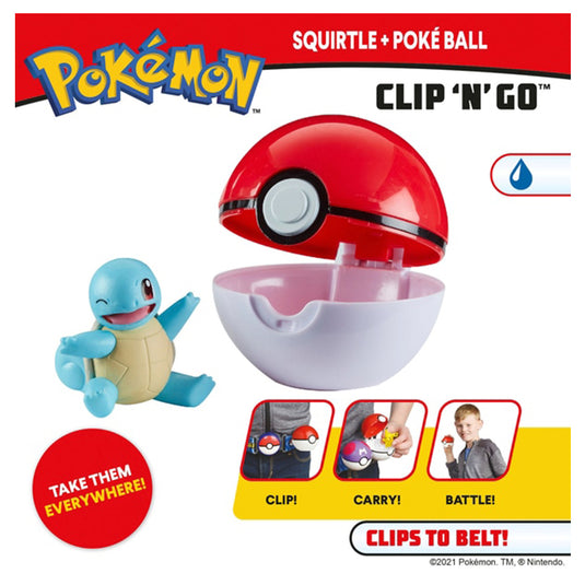 Pokemon - Clip 'n Go Set - Squirtle