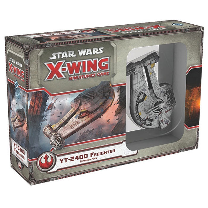 Star Wars X-Wing 2nd Edition miniatuurspel YT-2400 Light Freighter uitbreidingspakket, strategiespel voor kinderen en volwassenen, vanaf 14 jaar, 2 spelers, 30-45 minuten speeltijd, gemaakt door Star Wars X-Wing 2nd Edition miniatuurspel YT-2400 Light Freighter uitbreidingspakket, strategiespel voor kinderen en volwassenen, vanaf 14 jaar, 2 spelers, 30-45 minuten speeltijd, gemaakt door