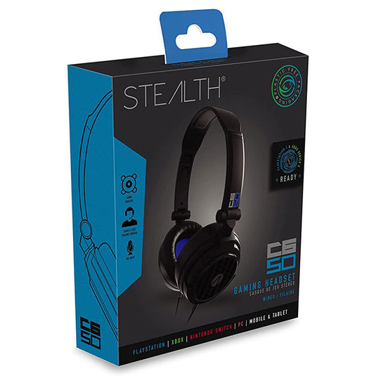 Stealth C6-50 - Stereo Gaming Headset (Black / Blue)