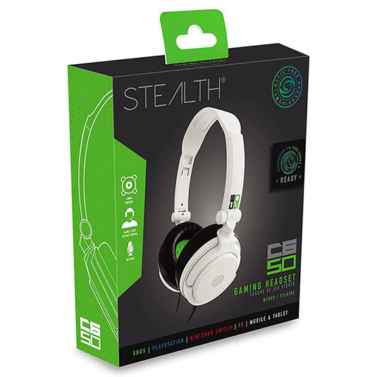Stealth C6-50 - Stereo Gaming Headset (Green / White)