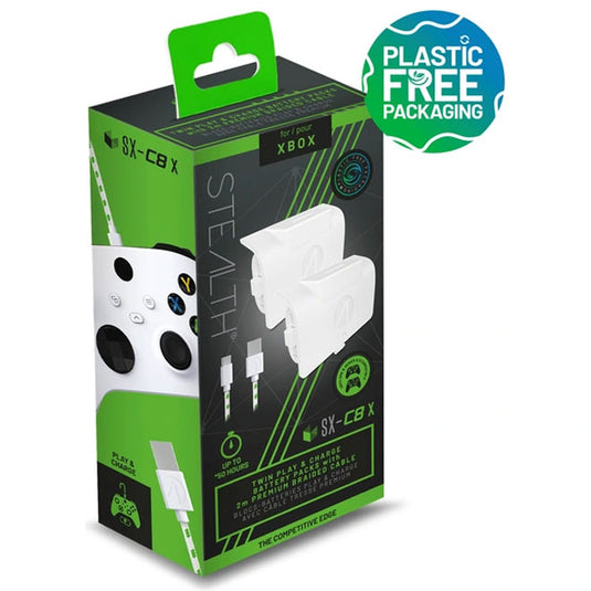 Stealth SX-C8X - Twin Rechargeable Battery Pack for Xbox - White