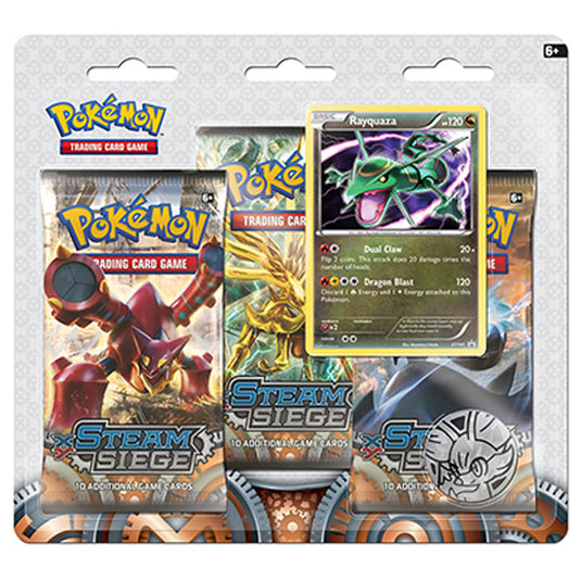 XY Steam Siege - Rayquaza - 3 Pack Blister