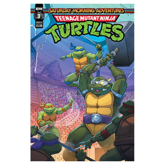 Tmnt Saturday Morning Adv Continued - Issue 3 Cover B Schoening