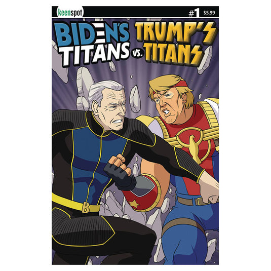 Bidens Titans Vs Trumps Titans - Issue 1 Cover B Joe Vs Donald