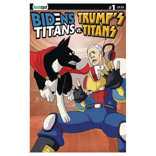 Bidens Titans Vs Trumps Titans - Issue 1 Cover G Major Vs Pence Blank