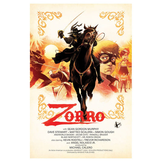 Zorro Man Of The Dead - Issue 1 (Of 4) Cover C Scalera Movie Poster H