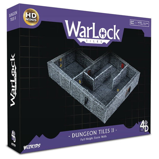 WarLock Tiles - Dungeon Tiles II - Full Height Stone Walls