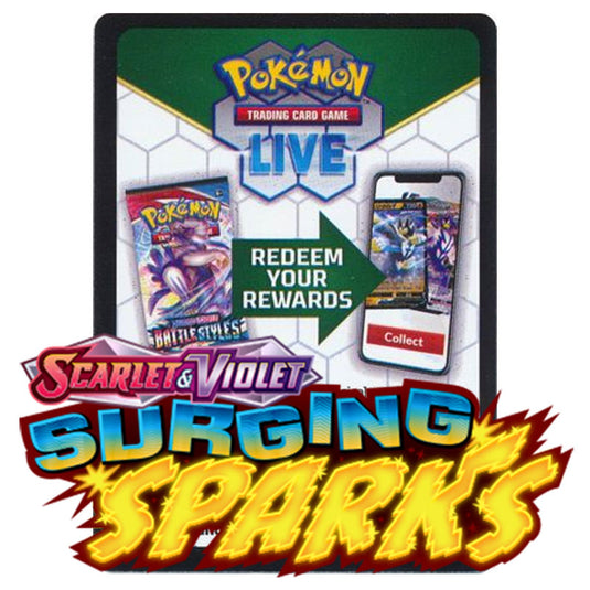 Pokemon - Scarlet & Violet - Surging Sparks - Online Code Card