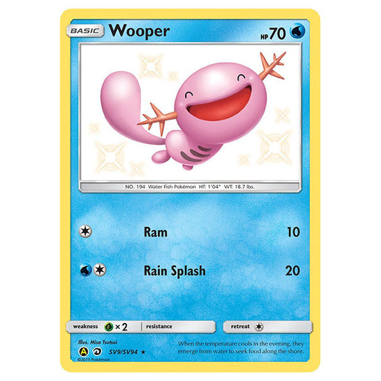 Pokemon - Sun & Moon - Hidden Fates - Wooper (Shiny) - SV9/SV94