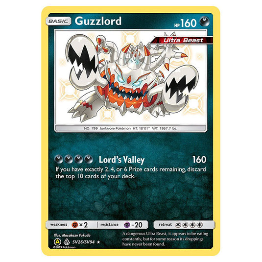 Pokemon - Sun & Moon - Hidden Fates - Guzzlord (Shiny) - SV26/SV94