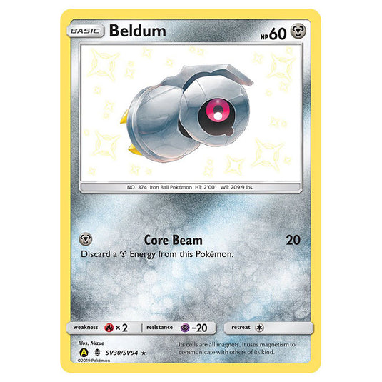 Pokemon - Sun & Moon - Hidden Fates - Beldum (Shiny) - SV30/SV94