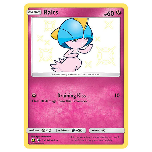 Pokemon - Sun & Moon - Hidden Fates - Ralts (Shiny) - SV34/SV94