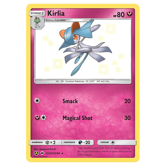 Pokemon - Sun & Moon - Hidden Fates - Kirlia (Shiny) - SV35/SV94