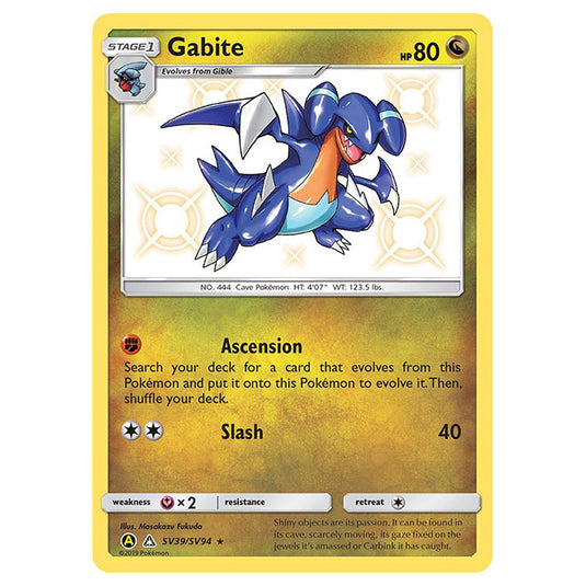 Pokemon - Sun & Moon - Hidden Fates - Gabite (Shiny) - SV39/SV94