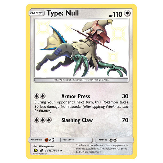 Pokemon - Sun & Moon - Hidden Fates - Type: Null (Shiny) - SV45/SV94