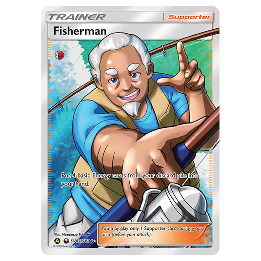 Pokemon - Sun & Moon - Hidden Fates - Fisherman (Full Art) - SV83/SV94