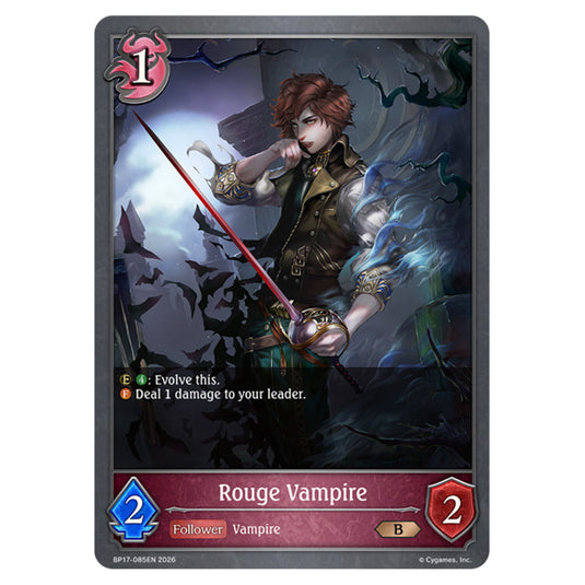 Rouge Vampire BP17-085EN card from the Shadowverse: Evolve set Convergent Destinies