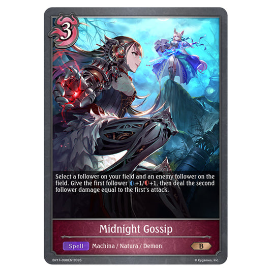 Midnight Gossip BP17-090EN card from the Shadowverse: Evolve set Convergent Destinies