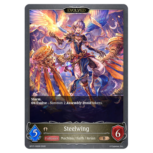Steelwing BP17-105EN card from the Shadowverse: Evolve set Convergent Destinies
