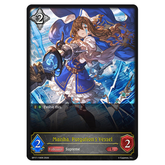 Maisha, Purgation's Vessel BP17-110EN card from the Shadowverse: Evolve set Convergent Destinies
