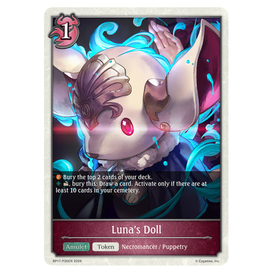 Luna's Doll BP17-P35EN card from the Shadowverse: Evolve set Convergent Destinies