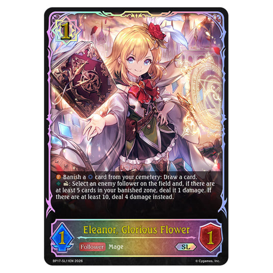 Eleanor, Glorious Flower BP17-SL11EN card from the Shadowverse: Evolve set Convergent Destinies