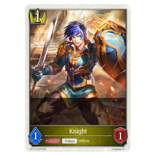 Knight BP17-T11EN card from the Shadowverse: Evolve set Convergent Destinies