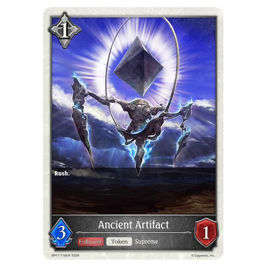 Ancient Artifact BP17-T16EN card from the Shadowverse: Evolve set Convergent Destinies