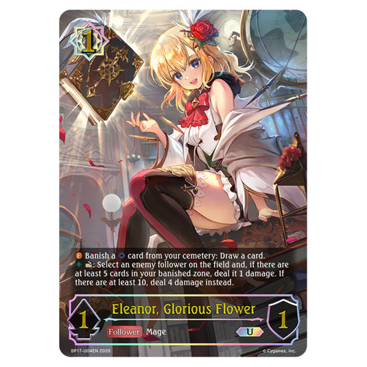 Eleanor, Glorious Flower BP17-U04EN card from the Shadowverse: Evolve set Convergent Destinies
