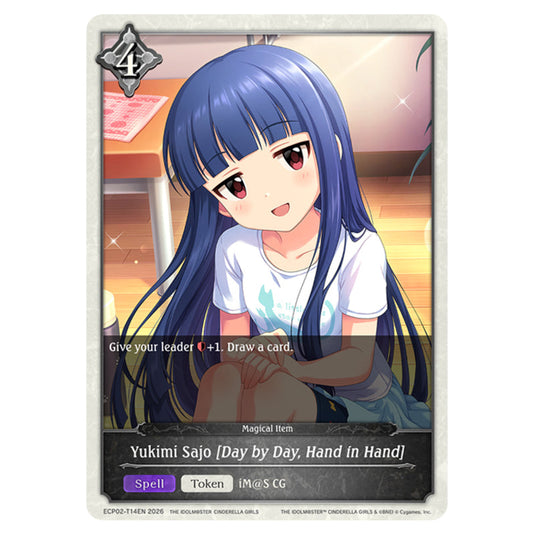 Yukimi Sajo [Day by Day, Hand in Hand] ECP02-T14EN card from the Shadowverse: Evolve set THE iDOLM@STER Cinderella Girls