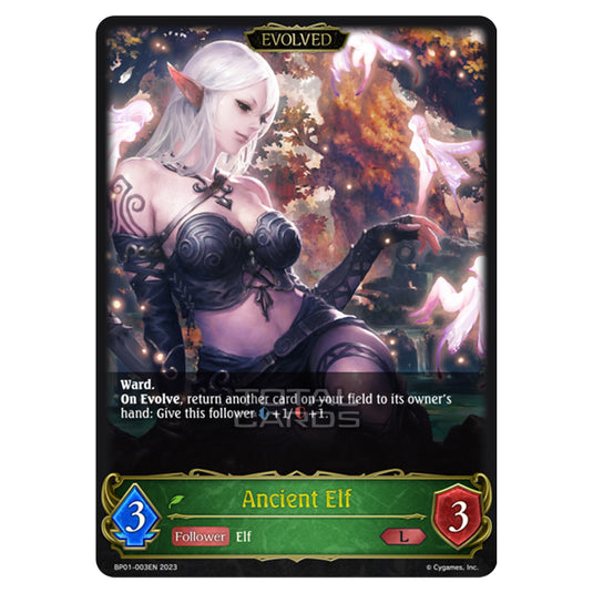 Shadowverse Evolve - BP01 - Advent of Genesis - Ancient Elf (Evolved) - BP01-003