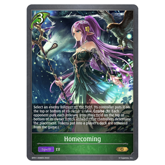 Shadowverse Evolve - BP01 - Advent of Genesis - Homecoming - BP01-008