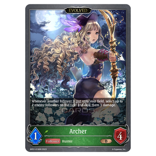 Shadowverse Evolve - BP01 - Advent of Genesis - Archer (Evolved) - BP01-019