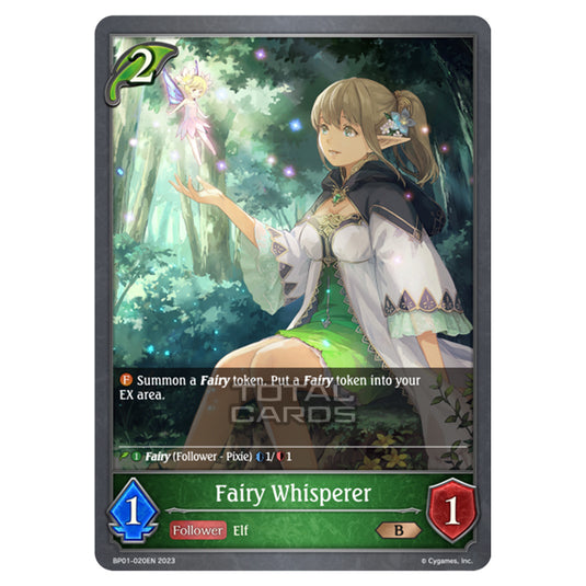 Shadowverse Evolve - BP01 - Advent of Genesis - Fairy Whisperer - BP01-020