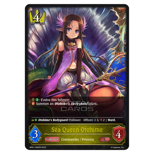 Shadowverse Evolve - BP01 - Advent of Genesis - Sea Queen Otohime - BP01-026