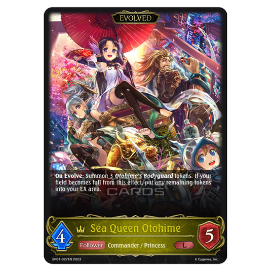 Shadowverse Evolve - BP01 - Advent of Genesis - Sea Queen Otohime (Evolved) - BP01-027