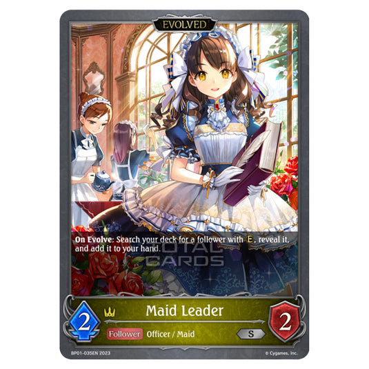 Shadowverse Evolve - BP01 - Advent of Genesis - Maid Leader (Evolved) - BP01-035