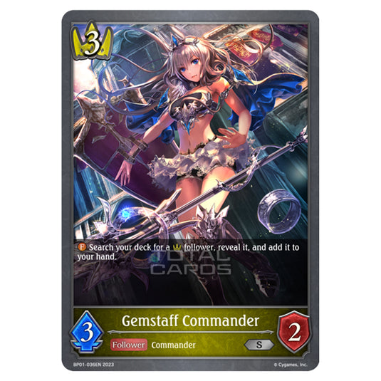 Shadowverse Evolve - BP01 - Advent of Genesis - Gemstaff Commander - B Shadowverse Evolve - BP01 - Advent of Genesis - Gemstaff Commander - B