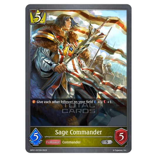 Shadowverse Evolve - BP01 - Advent of Genesis - Sage Commander - BP01-037