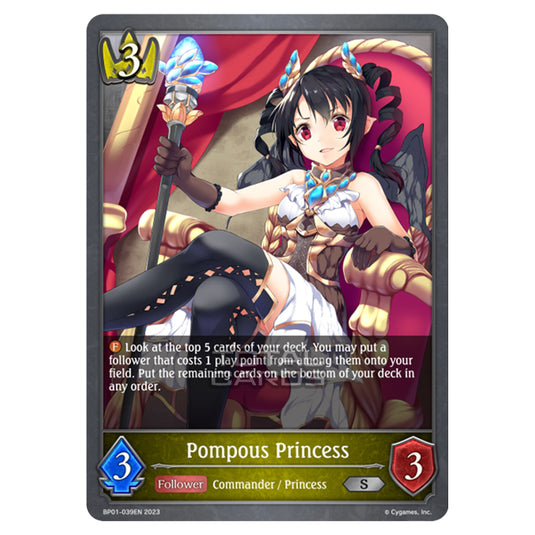 Shadowverse Evolve - BP01 - Advent of Genesis - Pompous Princess - BP01-039