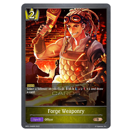 Shadowverse Evolve - BP01 - Advent of Genesis - Forge Weaponry - BP01-049