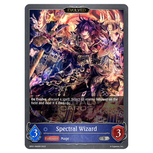 Shadowverse Evolve - BP01 - Advent of Genesis - Spectral Wizard (Evolved) - BP01-060