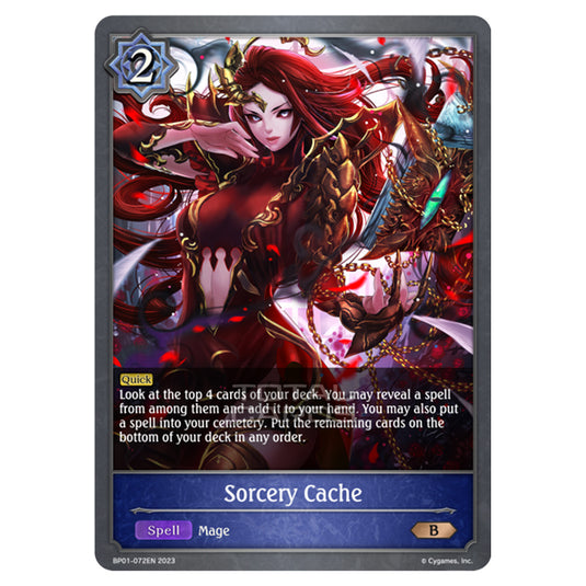 Shadowverse Evolve - BP01 - Advent of Genesis - Sorcery Cache - BP01-072