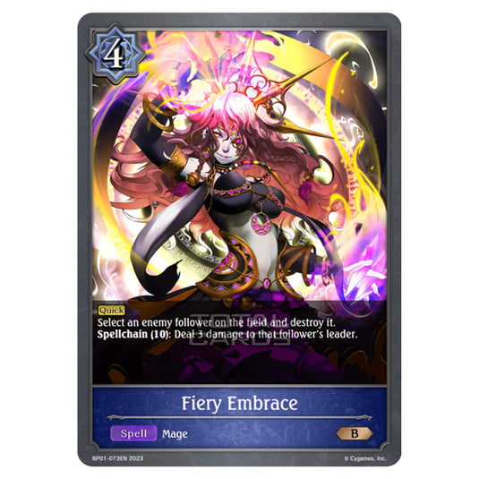 Shadowverse Evolve - BP01 - Advent of Genesis - Fiery Embrace - BP01-073