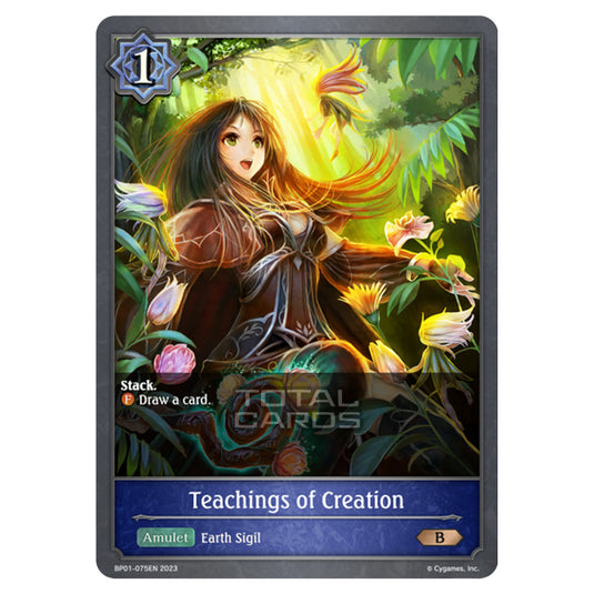 Shadowverse Evolve - BP01 - Advent of Genesis - Teachings of Creation - BP01-075