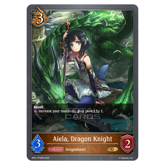 Shadowverse Evolve - BP01 - Advent of Genesis - Aiela, Dragon Knight - BP01-079