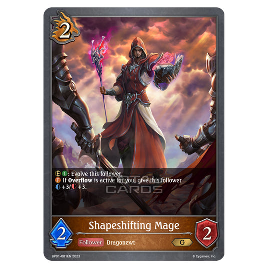 Shadowverse Evolve - BP01 - Advent of Genesis - Shapeshifting Mage - BP01-081